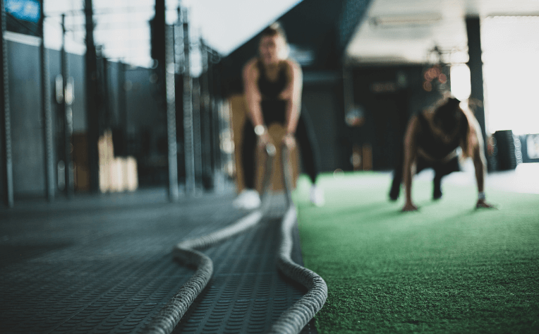 Working out on artificial turf